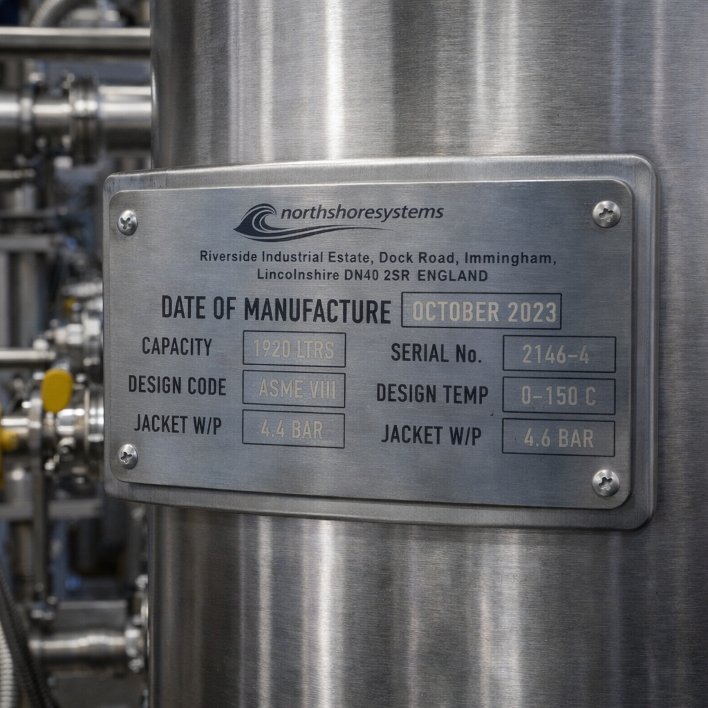 304 Stainless Steel Data Plates – 100 × 50mm