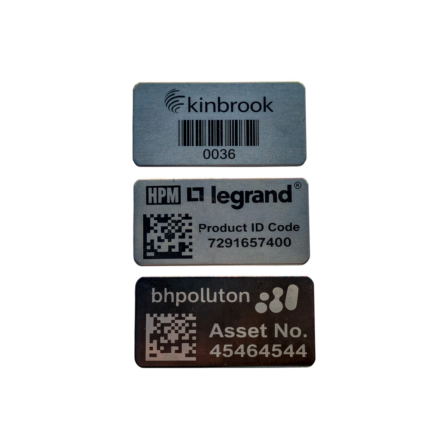 316 Stainless Steel Asset Tags – 50 × 25mm