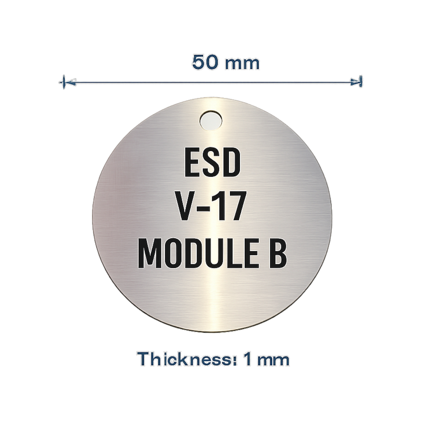 316 Stainless Steel Valve Tags – 50mm