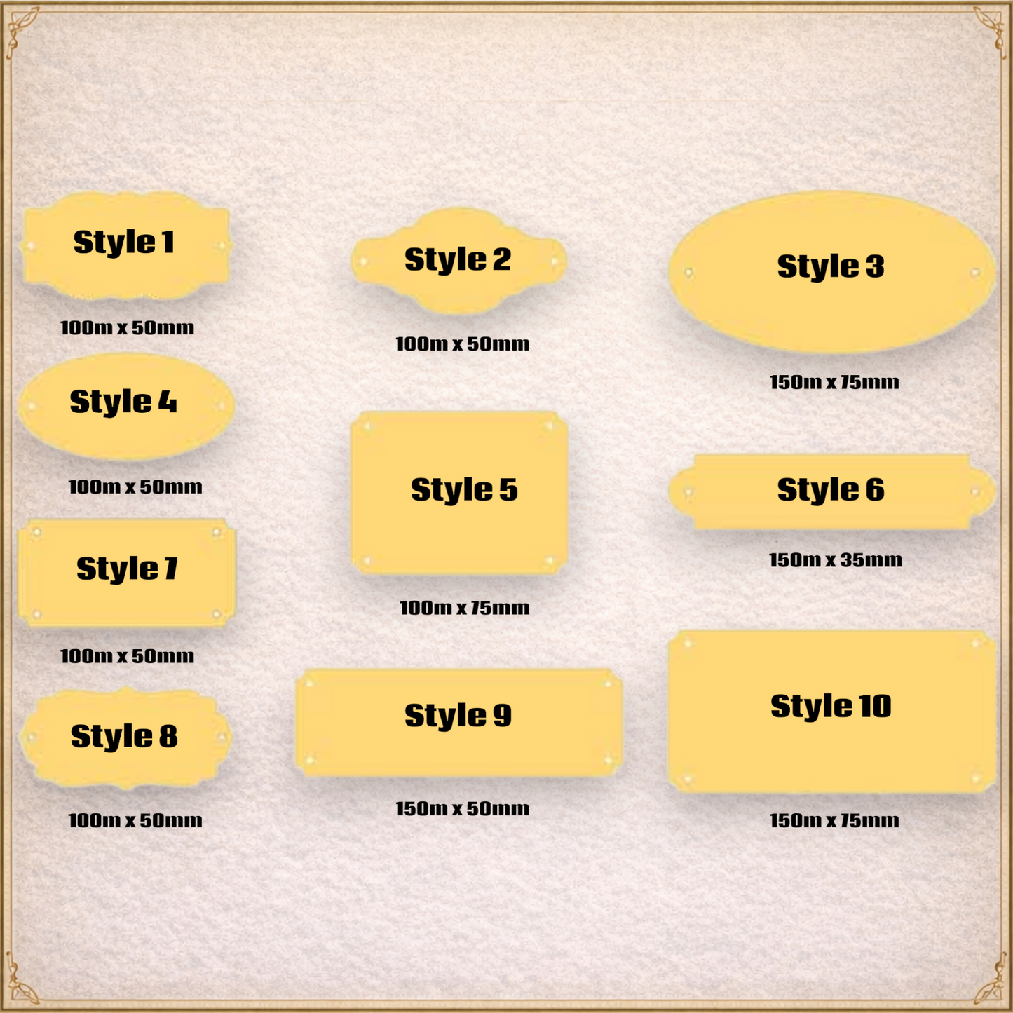 Brass Decorative Plaques